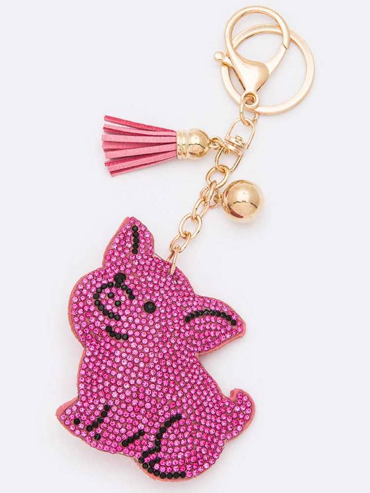 RHINESTONE PIGGY PILLOW KEY CHAIN KC380X196 for wholesale by anbfashion