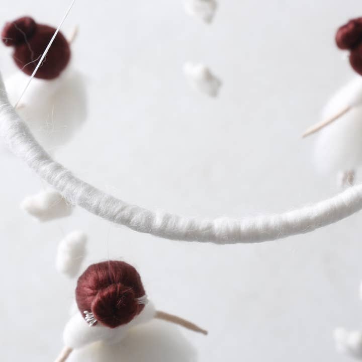 2 Stories - Wholesale Baby mobile - BALLERINA wool, Neuralles, Montessori Baby Mobile5