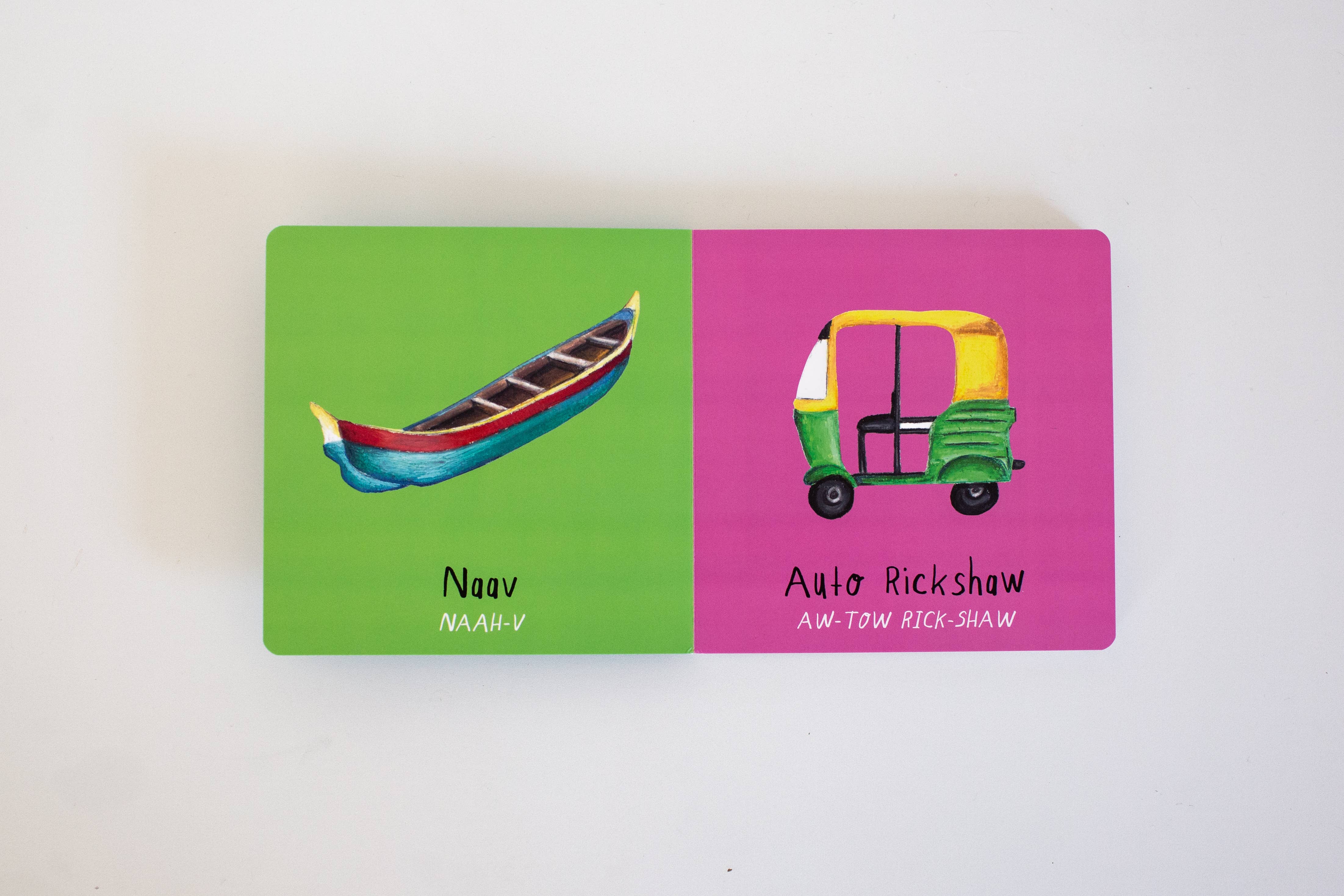 Hindi By Reena - Wholesale Baby & Toddler Book (0-2) - "My First Hindi Words!" Bilingual Board Book Gift Set3