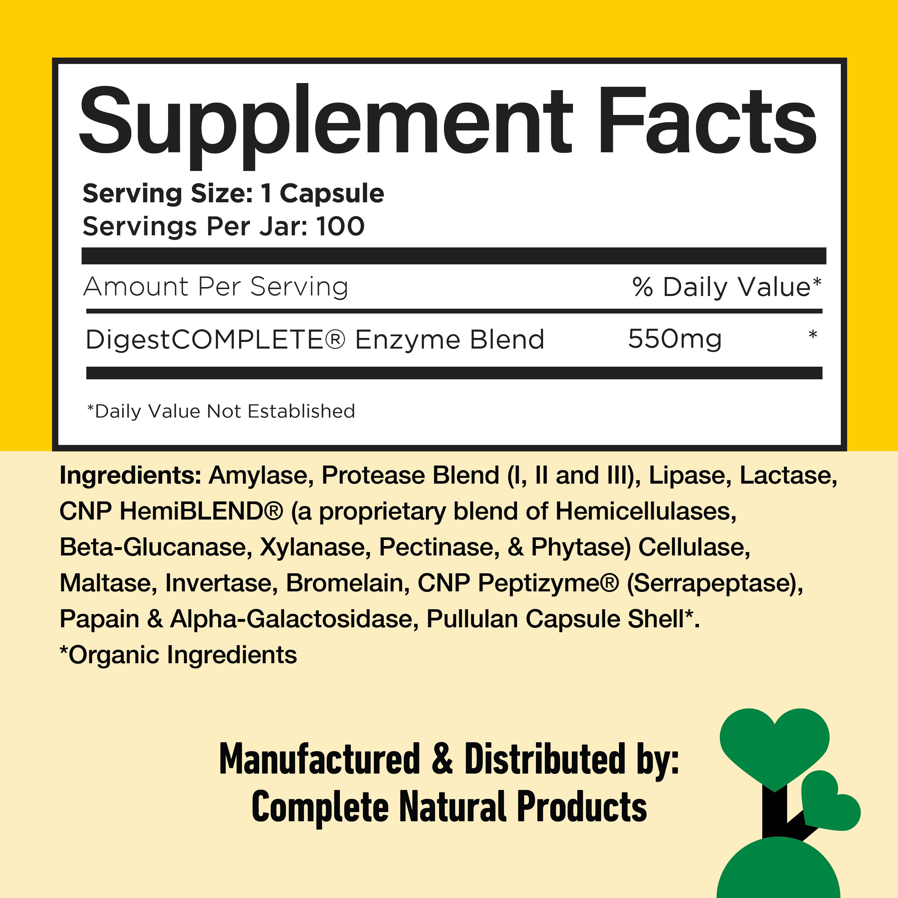 Complete Natural Products - Wholesale Oral Supplement/Vitamin - Digestive Enzymes Capsules5