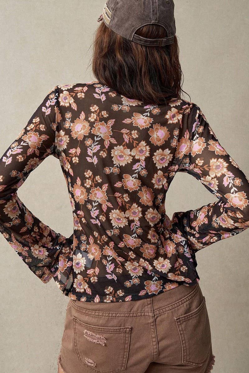 NINEXIS - Wholesale Blouse - Women's - CWTBLL3904_VINTAGE FIT FLORAL LONG SLEEVE BUTTON-DOWN SHIRT4