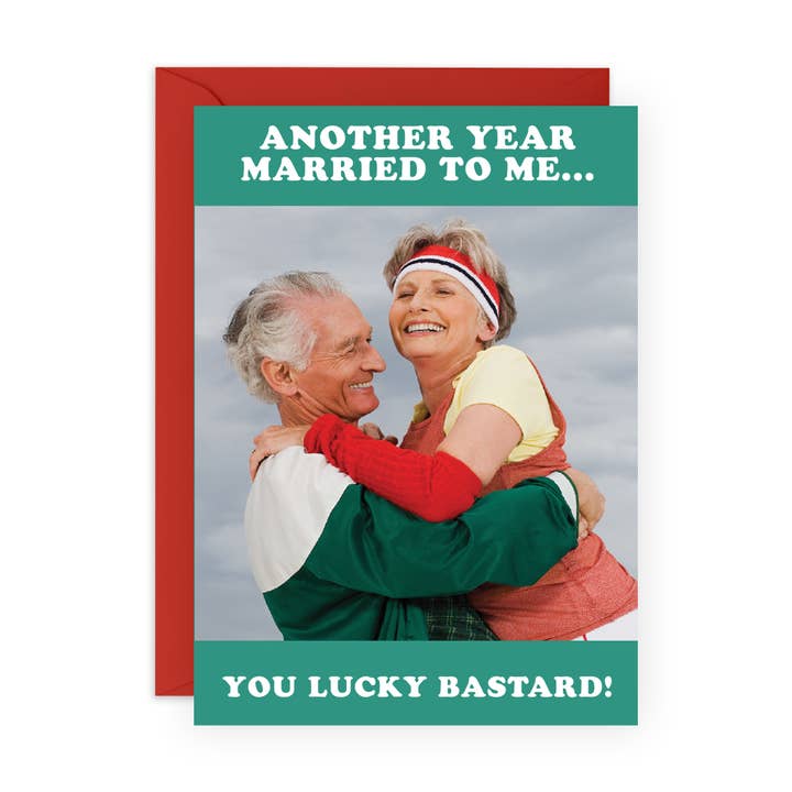 ANOTHER YEAR MARRIED TO ME Funny Birthday Card for Him, Her for wholesale by Central 23 Cards