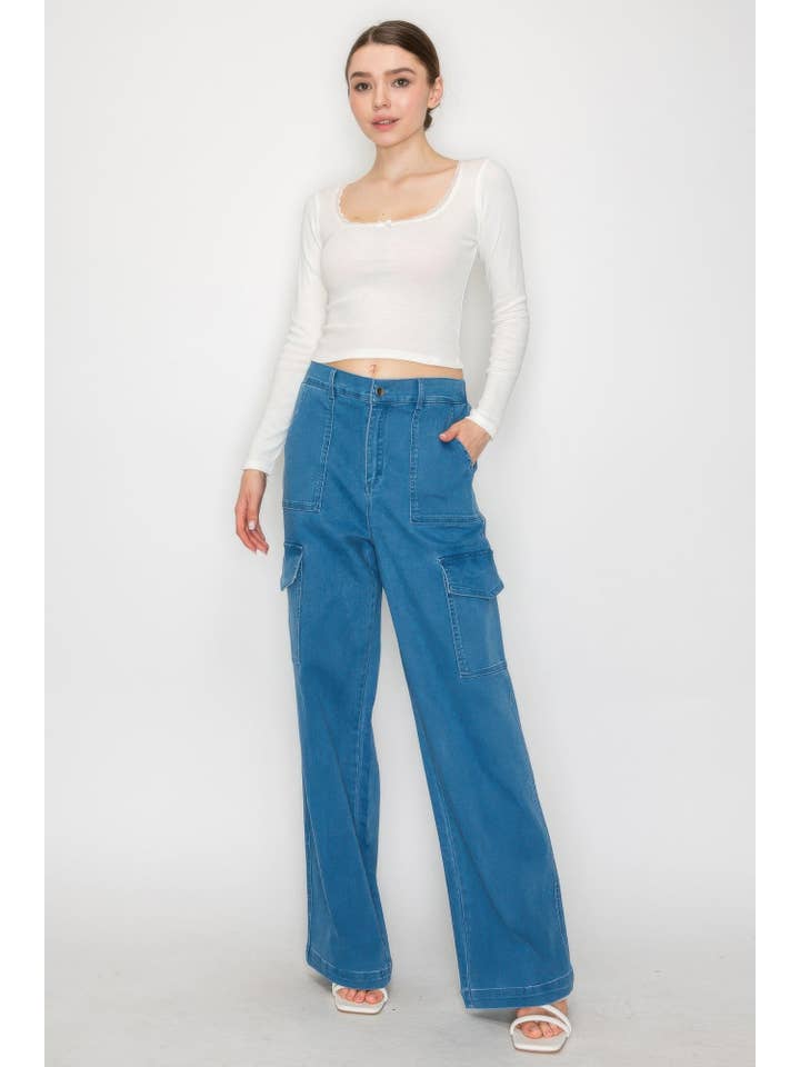 CC Wholesale Clothing - Wholesale Knit Top - Women's - Lace Trim Square Long Sleeve Top12