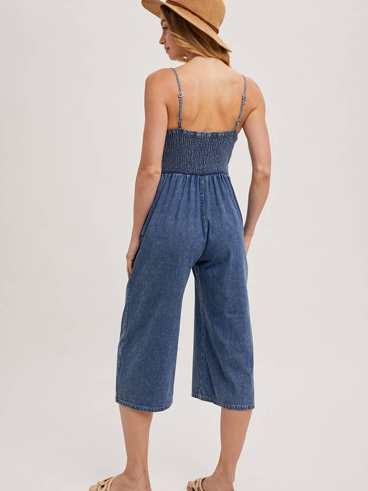 Bluivy - Vente Combinaison – femme - COMBINAISON EN JEAN DÉLAVÉ À L'ACIDE19