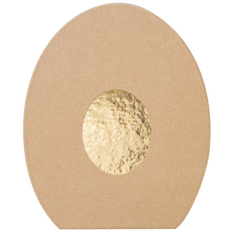 Deffrennes - Wholesale Egg Cup/Holder - Oval Kraft Egg Box Chocolate Sweet 21x17.5x3cm0