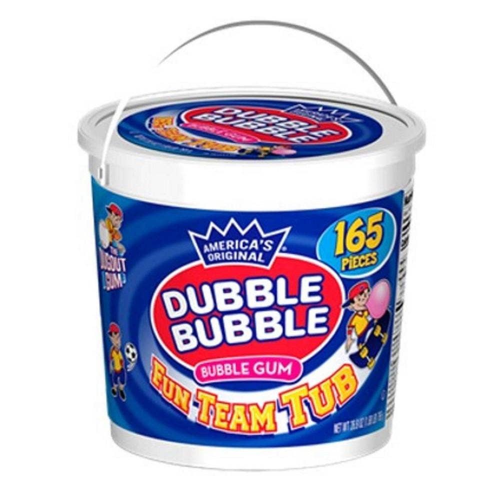 Long Island Candy Factory - Vente Chewing-gums - Baignoire à bulles originale Dubble Bubble Gum Fun Team, 165 unités0