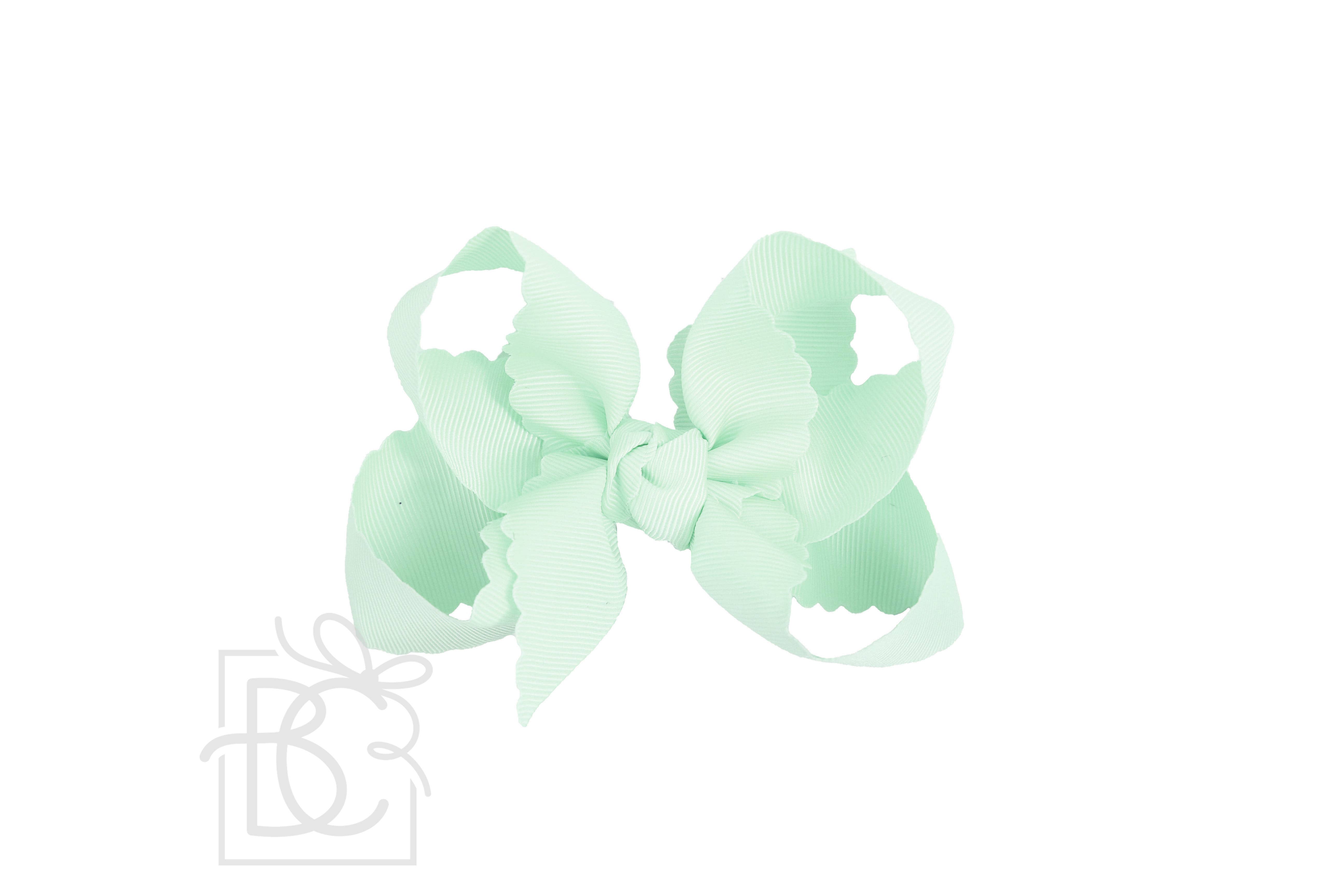 Beyond Creations, LLC – wholesale Hair bow – Kids – SCALLOPED EDGE BOW20