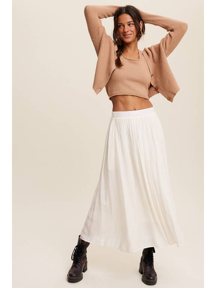 Listicle – Engroshandel Overdelssæt – til kvinder – Ribstrikket Cardigan Sæt LWSET00529