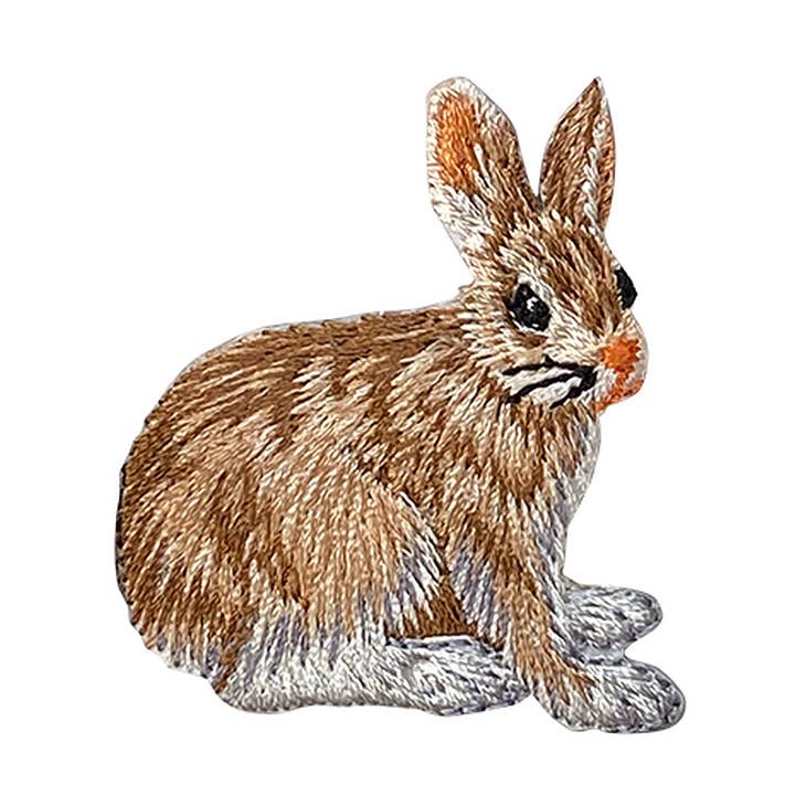 Natural Bunny Rabbit - Hare - Iron on Patch for wholesale by Wholesale Applique
