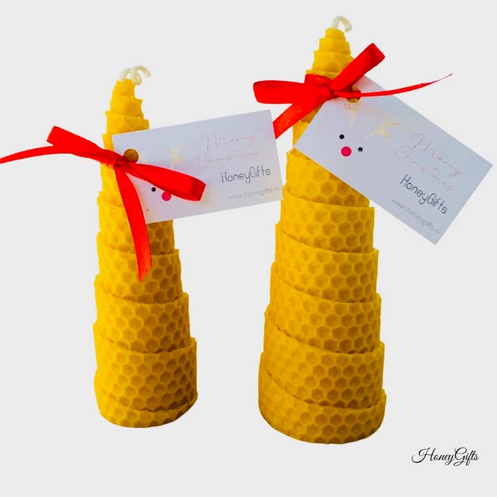 HoneyGifts - Wholesale Novelty Candle - Pure Beeswax Candles the «Christmas tree» Medium1