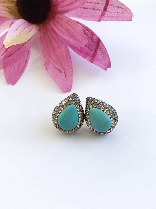 Turquoise Studs for wholesale by Jewels by Sunaina