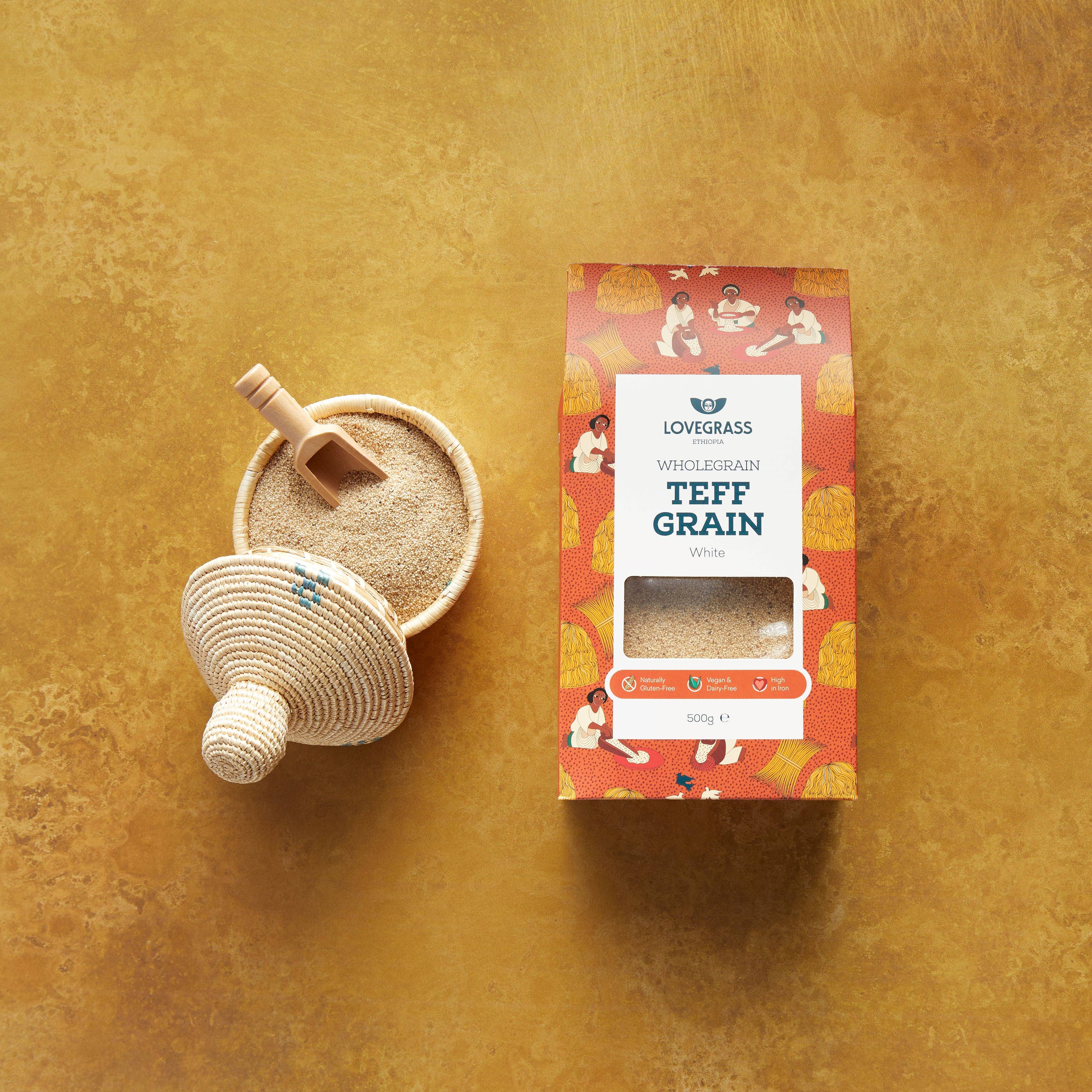 Lovegrass Ethiopia - Vendita all'ingrosso Cereali integrali - Granella di teff bianco 500g4