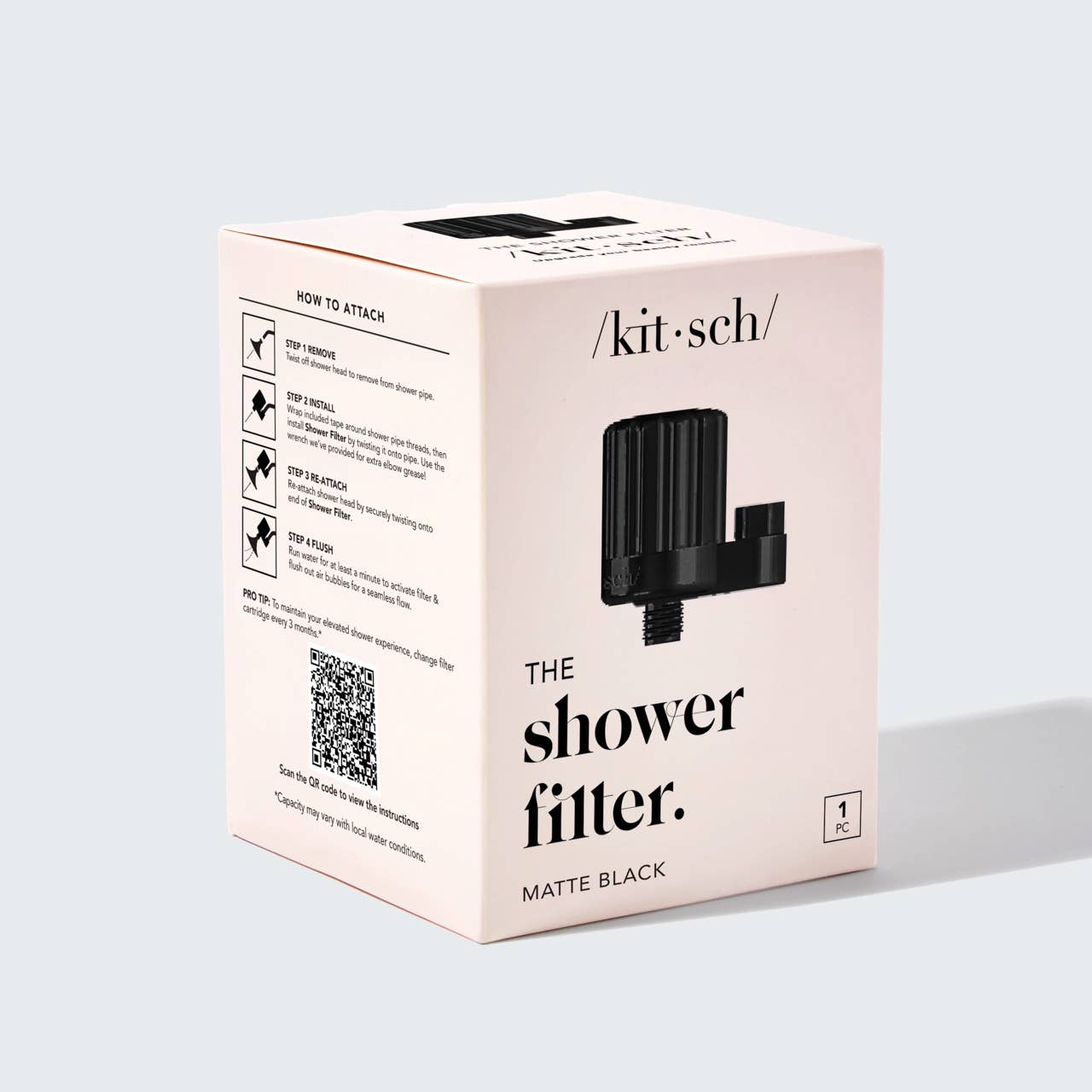 KITSCH - Wholesale Water Filter - The Shower Filter - Black9