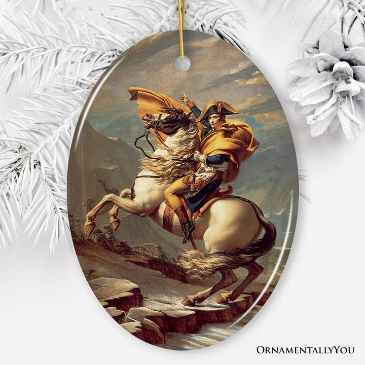 Jacques-Louis David Napoleon überquert die Alpen Ornament für den Großhandel von OrnamentallyYou