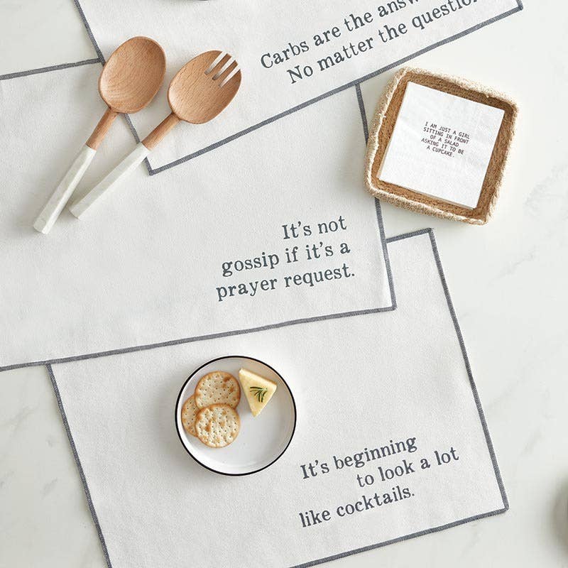 Santa Barbara Design Studio by Creative Brands - Wholesale Disposable Napkin - Face to Face Cocktail Napkin - Girl Asks Salad1