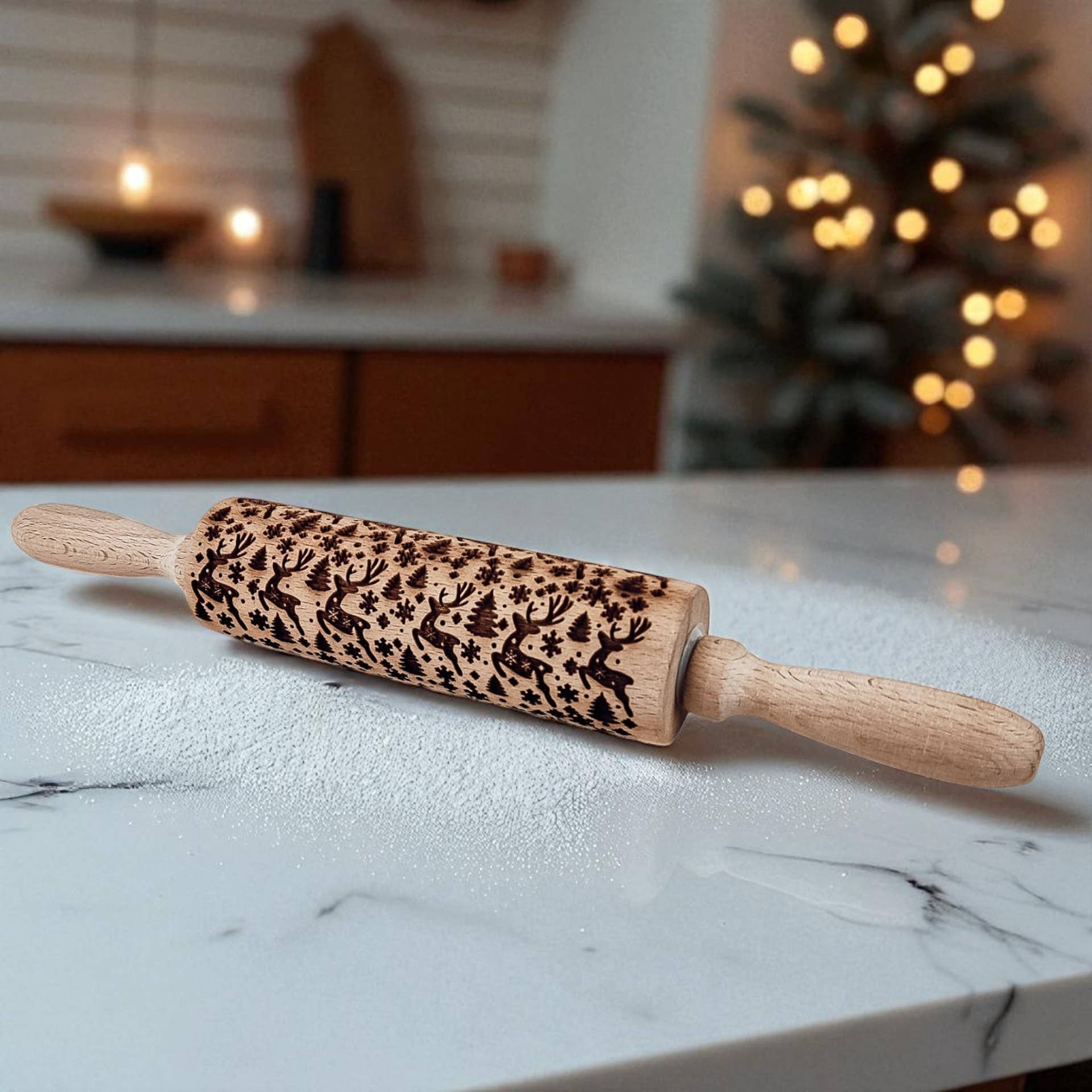 Gia Roma - Wholesale Rolling Pin - Christmas Cookie Cutter Baking Gift Set Wooden Rolling Pins 74