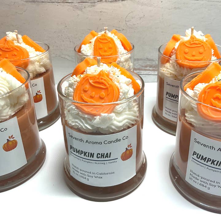 Seventh Aroma Candle Co - Wholesale Jar/Filled Candle - Pumpkin Chai Candle1