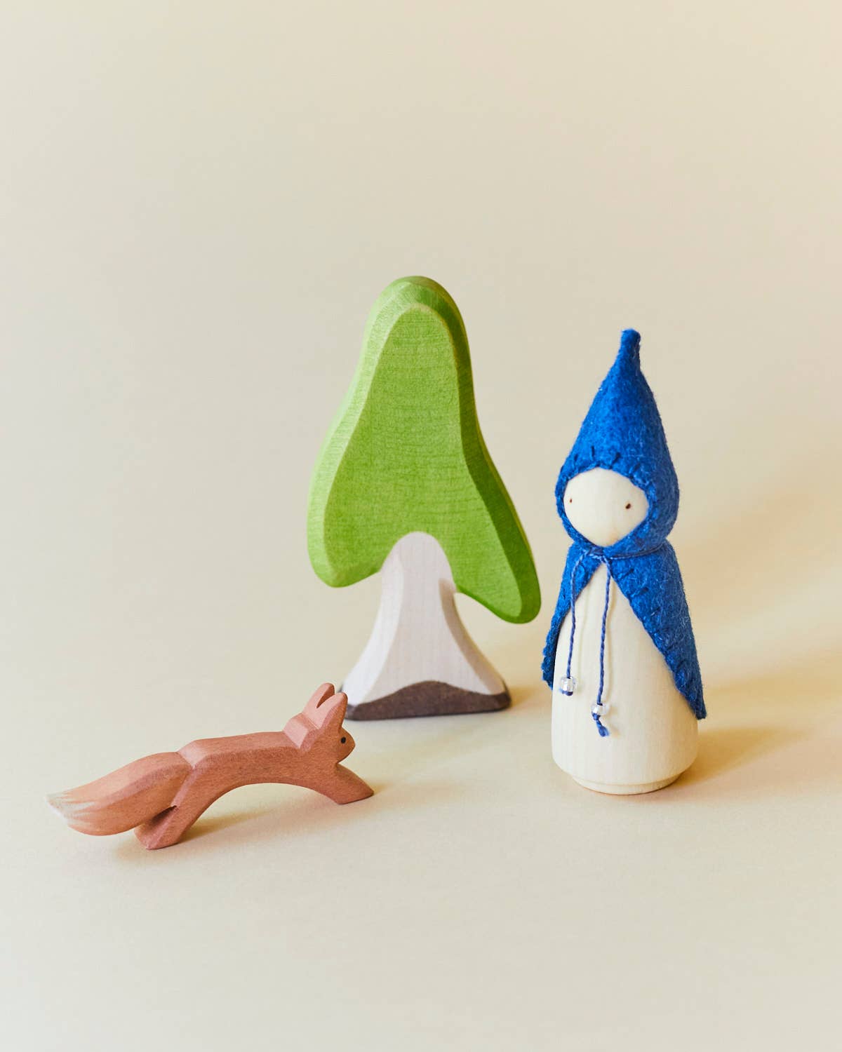 Wonderheart - Wholesale Wood Toy - Kids - Blue Wooden Gnome1