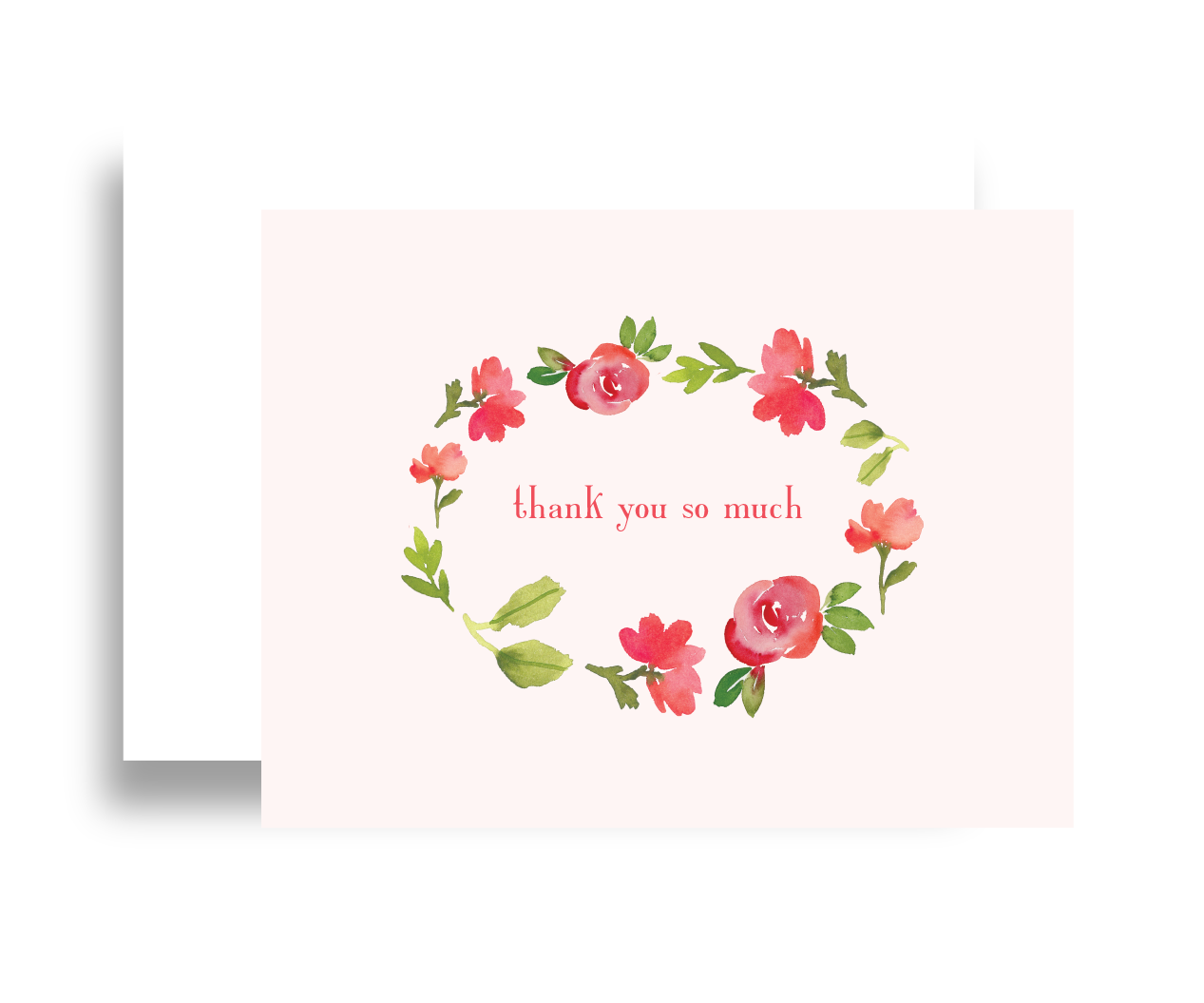 Dawningrace Art Studio – wholesale Tackkort – Tack så mycket kort - Roses0