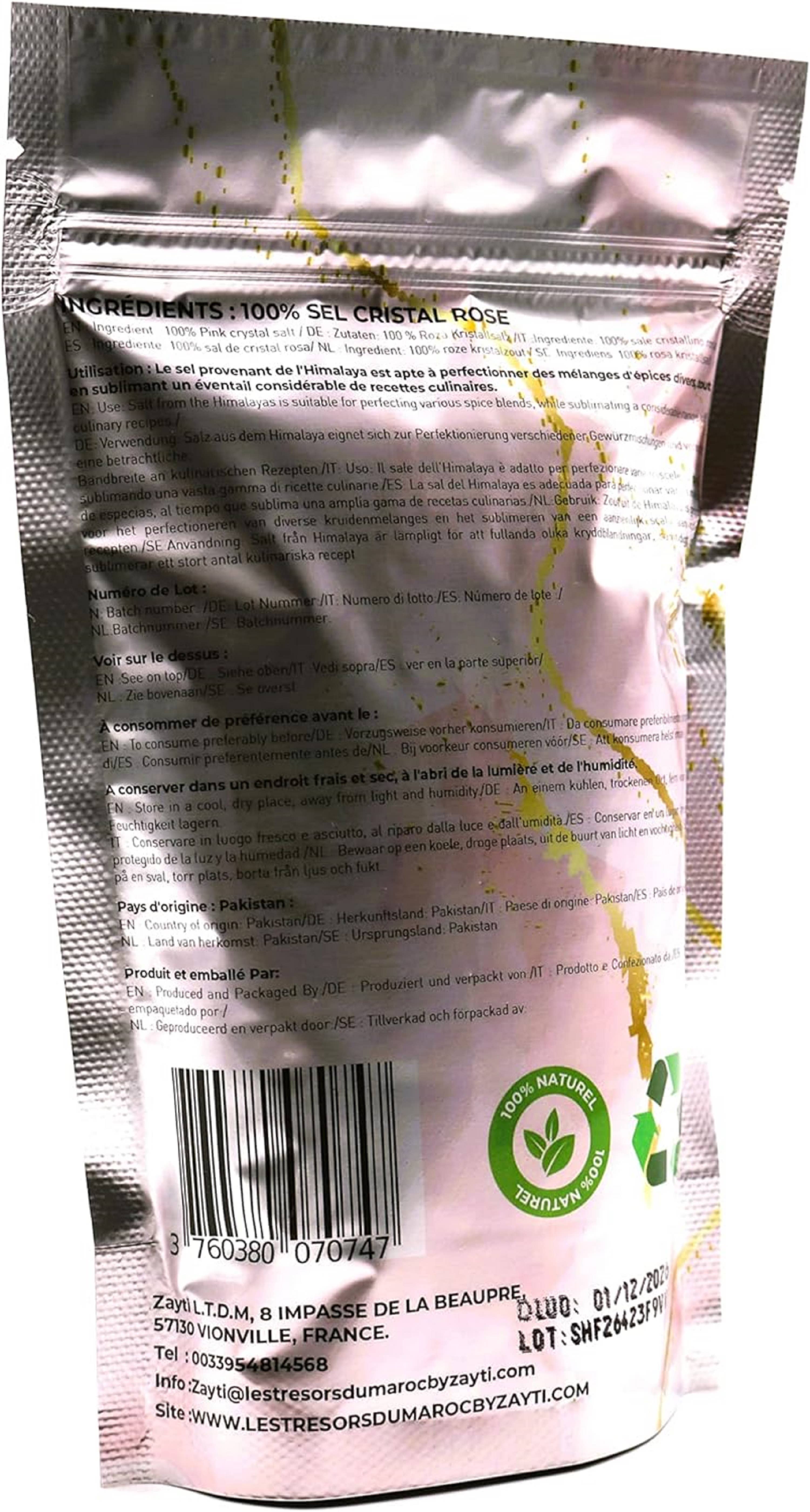 Zayti L.T.D.M – wholesale Salt – Himalayan Pink Salt - 500g Premium Quality4