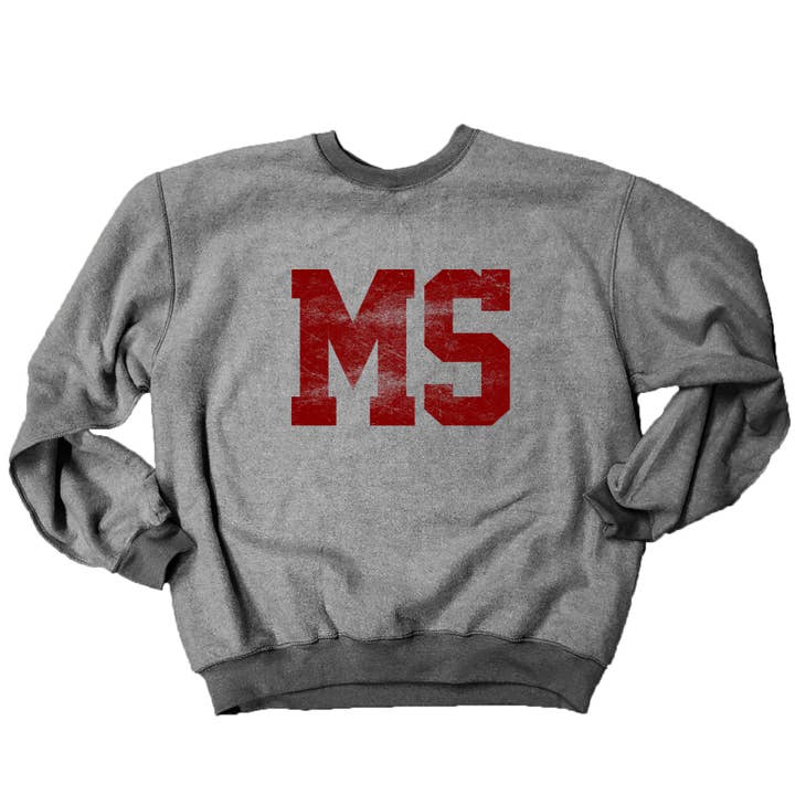 Stated Brands - Wholesale Graphic Sweatshirt - Unisex - Mississippi Block MS Sweatshirt