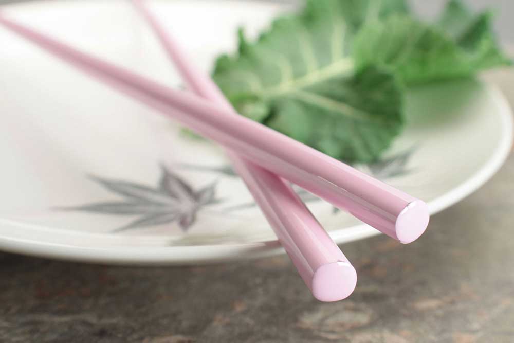 Wholesale Chopsticks - Wholesale Chopsticks - Pink Pastel Glossy Painted Japanese Style Chopsticks2