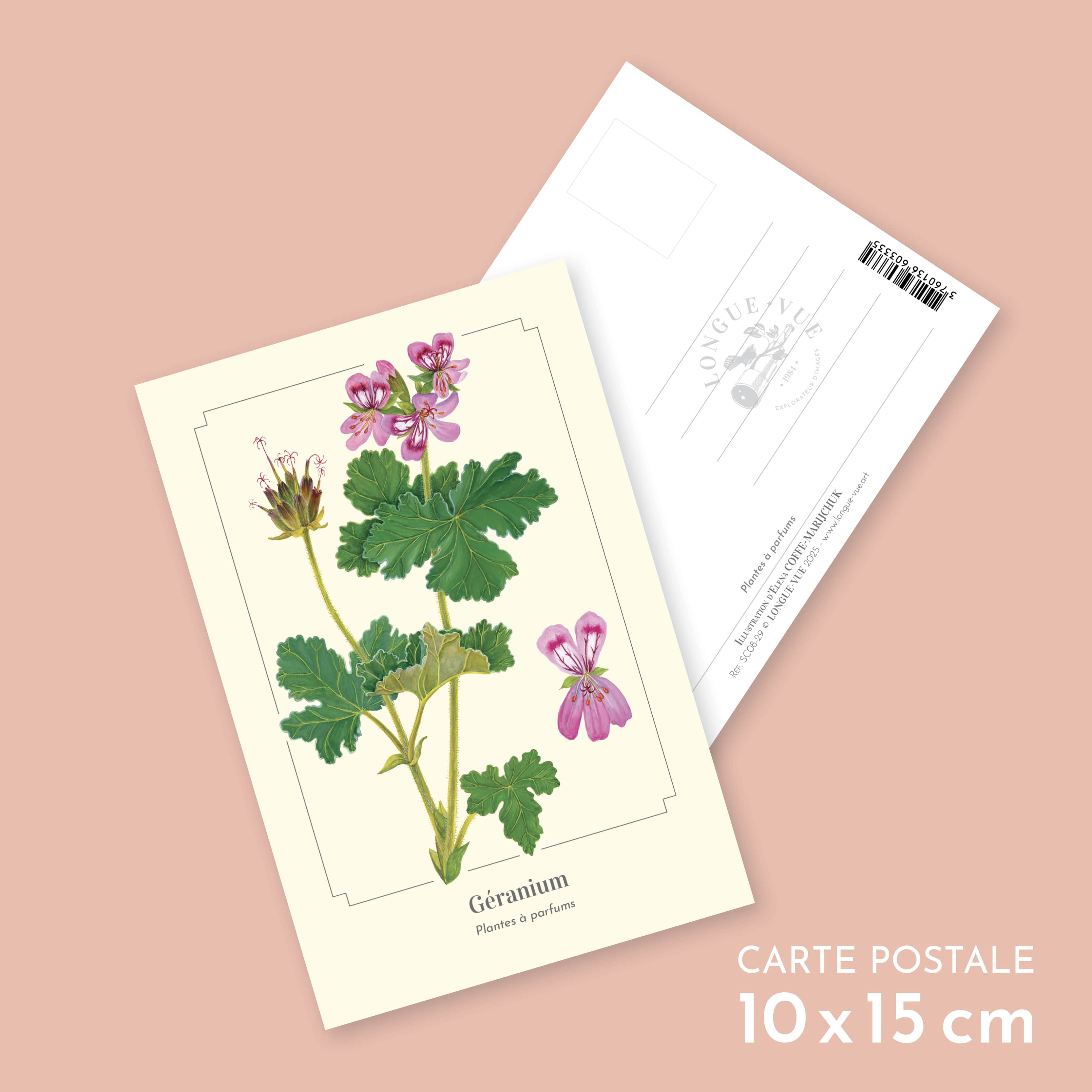 Longue-vue – wholesale Postcard – Geranium - Postcard0