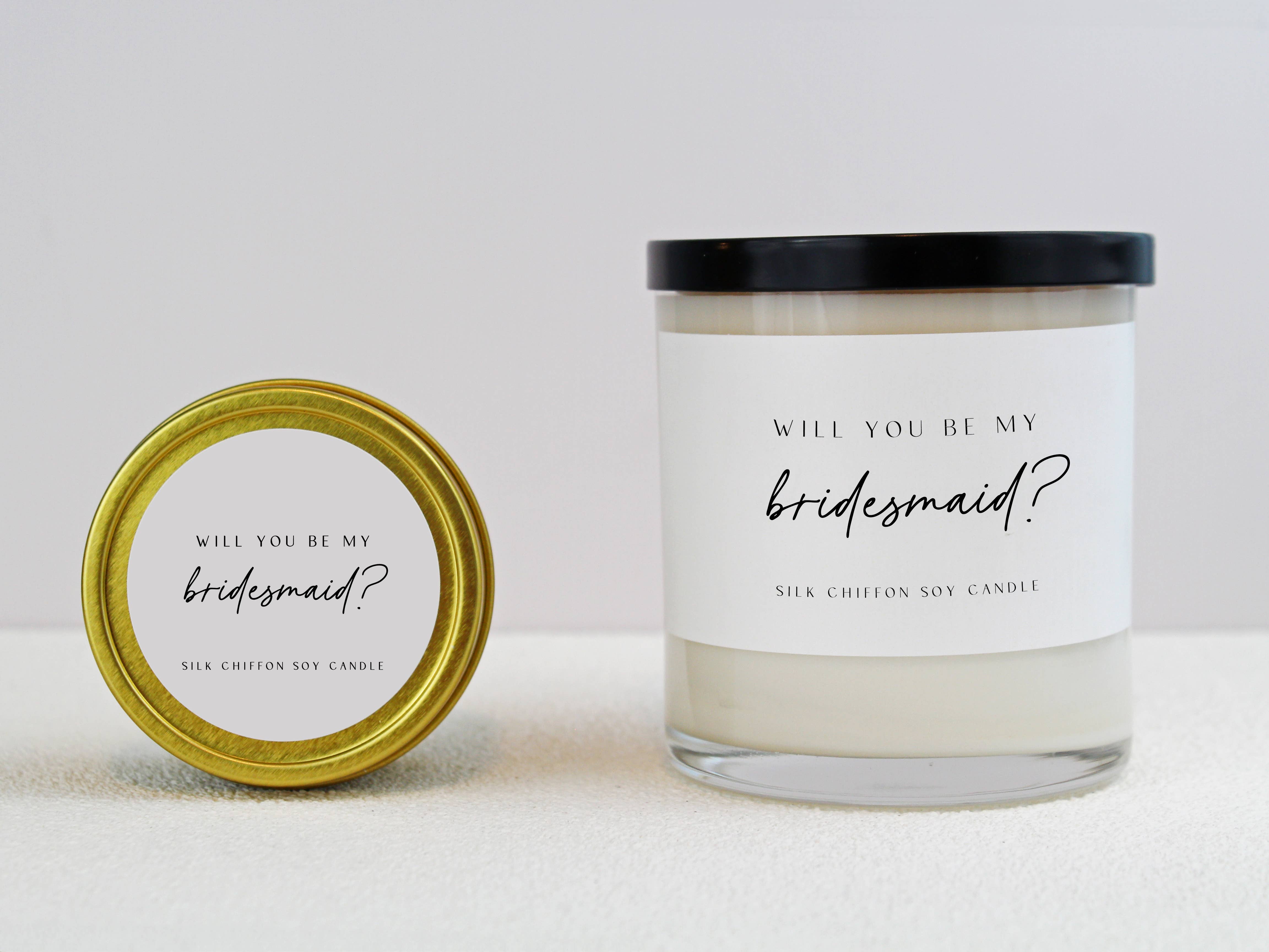 Aria Bella Candles - Vente Bougie en bocal - Seras-tu ma demoiselle d'honneur ? Bougie de soja1