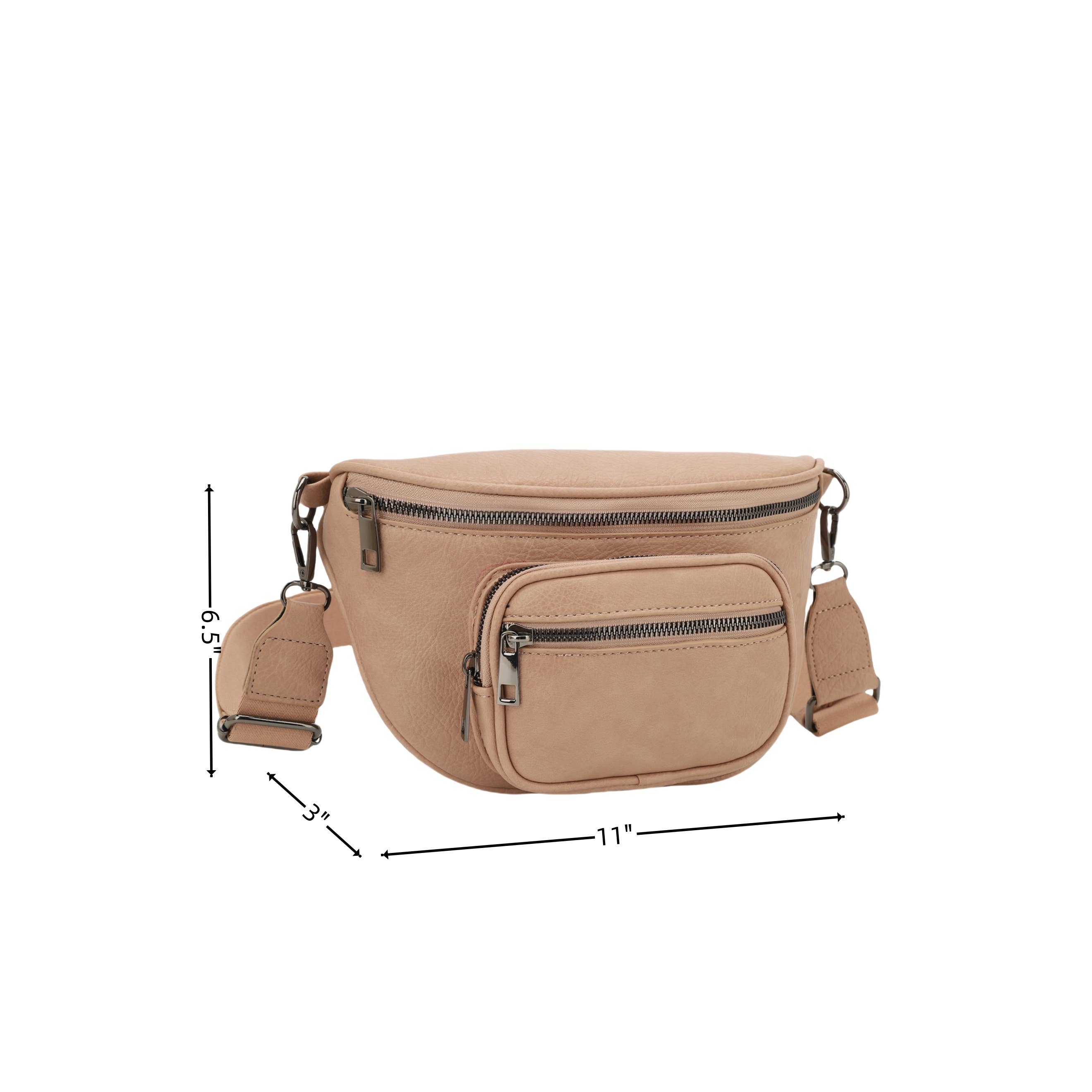 KAYLA+AVA - Vendita all'ingrosso Marsupio - Donna - Marsupio Loretta multi scomparti da cintura, tracolla o a bandoliera4