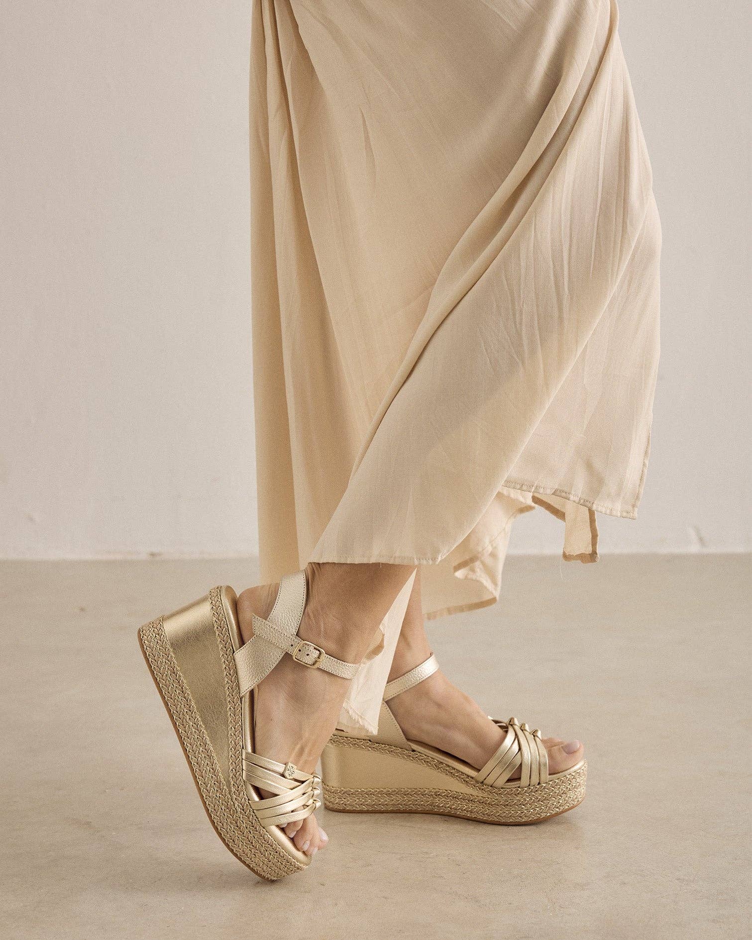 POPA - Wholesale Wedges - Women's - Saphire Gold Wedge2