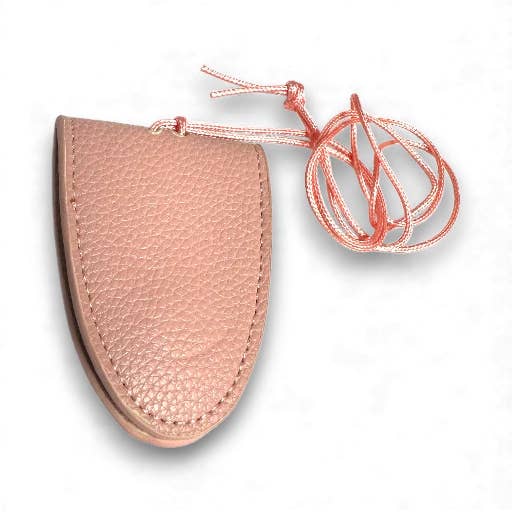 PORTE-COLLIER EN CUIR PU POUR LUNETTES ROSES AC-0010 pour la vente par Simply Jewels