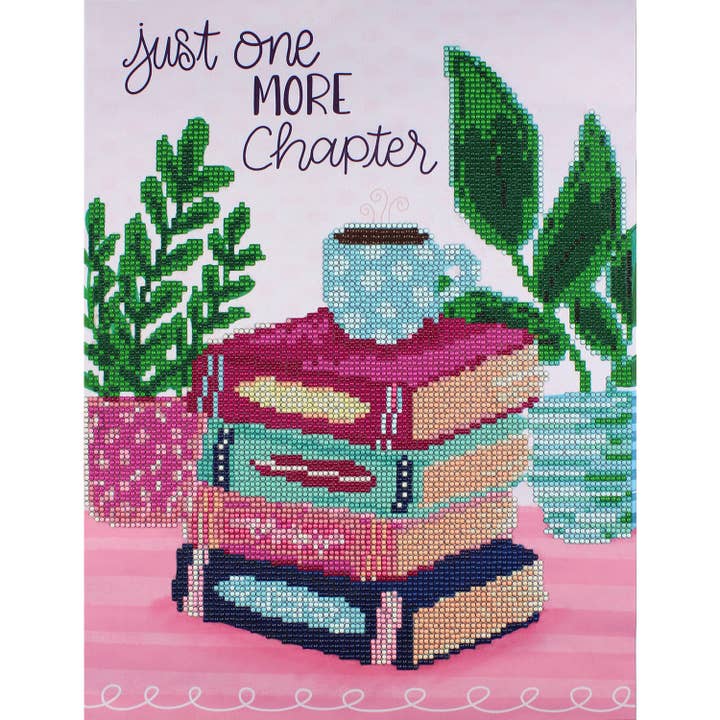 Multi It's a Bookish Life Diamond Painting Kit for wholesale on Faire7