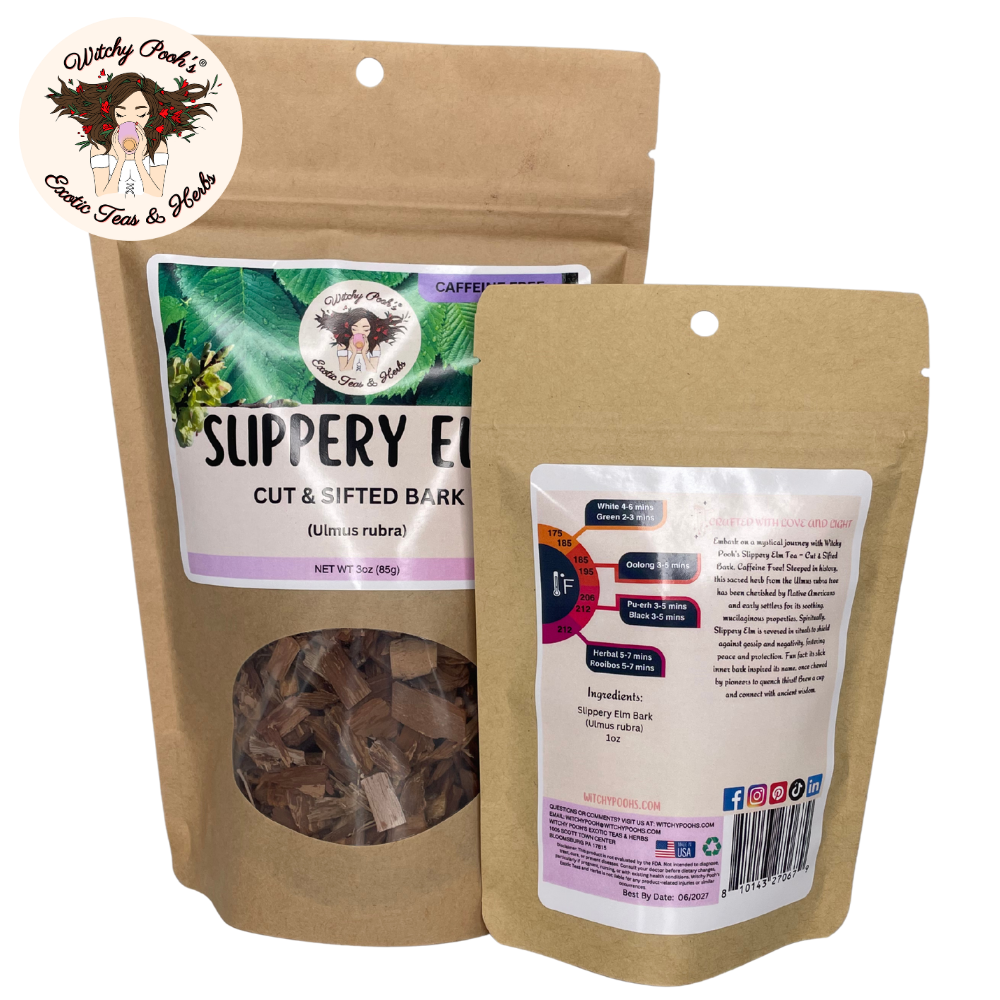 Witchy Pooh's Exotic Teas & Herbs - Wholesale Loose Tea - Witchy Pooh's Slippery Elm Tea - Cut & Sifted Bark20