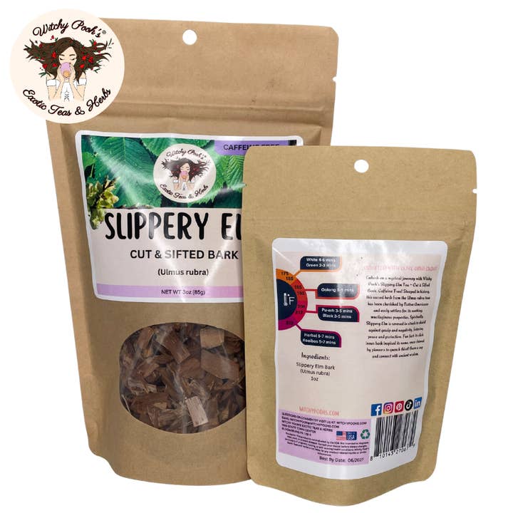 Witchy Pooh's Exotic Teas & Herbs - Wholesale Loose Tea - Witchy Pooh's Slippery Elm Tea - Cut & Sifted Bark20
