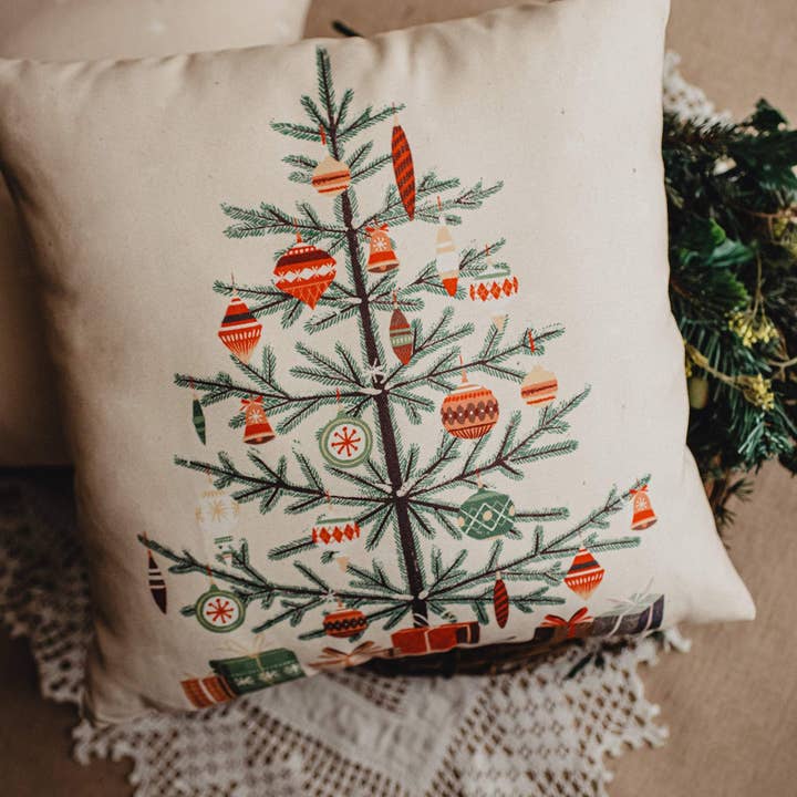UniikPillows - Wholesale Throw/Decorative Pillow - Nordic Pine Christmas Tree | Throw Pillow | Thank you Gift | Teacher Gift | New Home Gift | Grandma Gift | Mom Gift | Rustic Farmhouse Decor