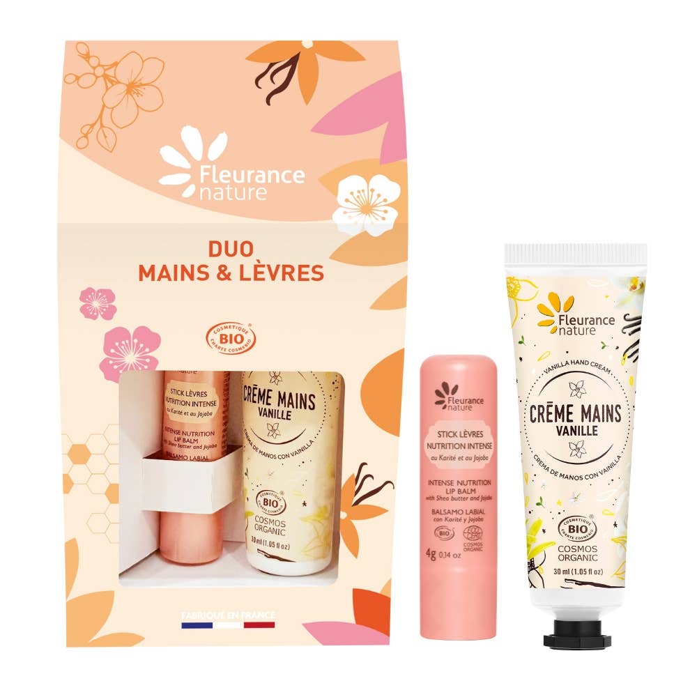 Fleurance Nature - Wholesale Gift Box - Vanilla Hands and Lips Duo1