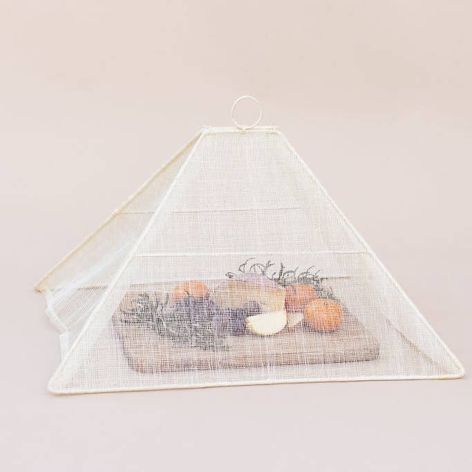 NEEPA HUT - Wholesale Food Storage Wrap/Bag - Collapsible Woven Food Tent Cover | Mixed Size | Cream