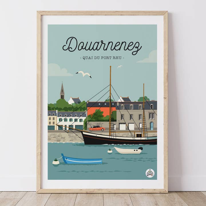 Mostra DOUARNENEZ - Quai de Port Rhu per la vendita all'ingrosso da parte di Les Petits Yéyés
