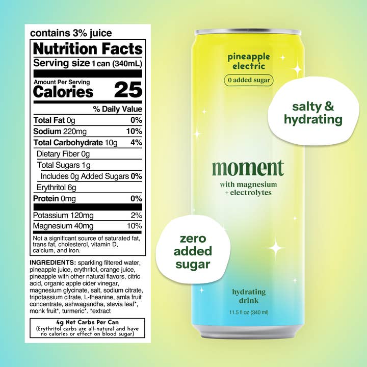 Moment - Wholesale Sports/Energy Drink - Pineapple electric1