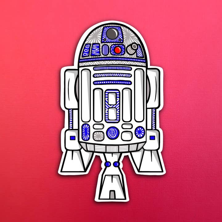 R2D2 Sticker for wholesale by Zenspire Designs