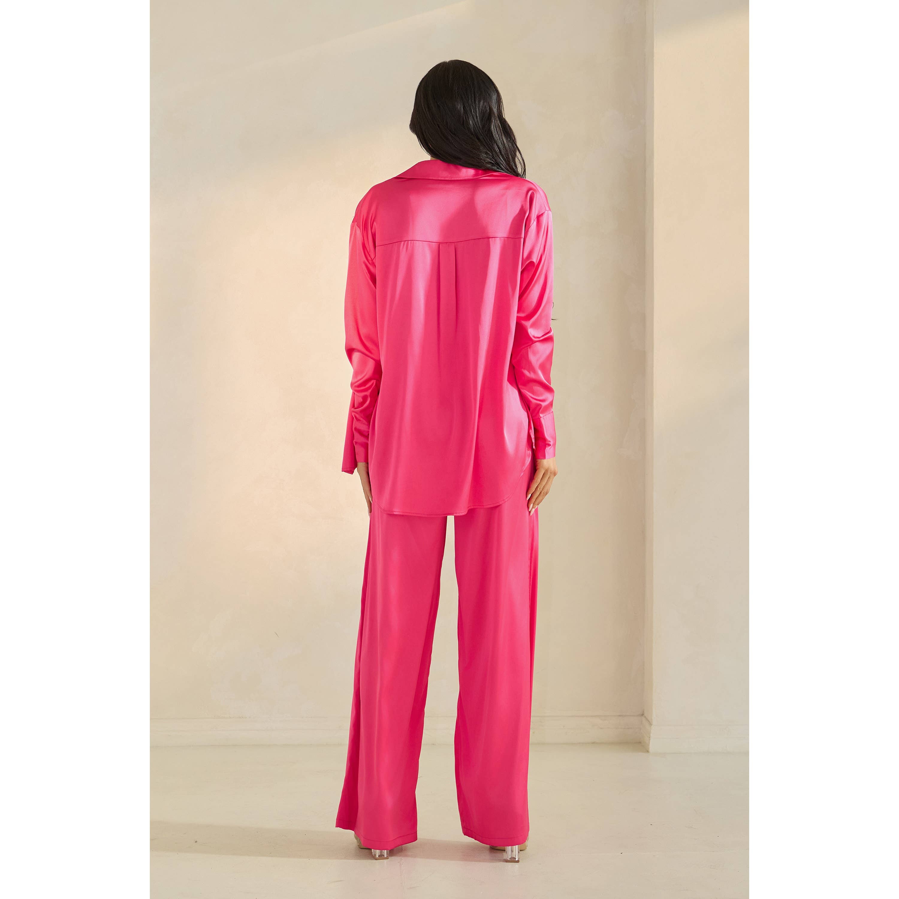 The Sang - Wholesale Top & Pant Set (NOT Loungewear) - Women's - SATIN THREE PIECE PANTS SET12