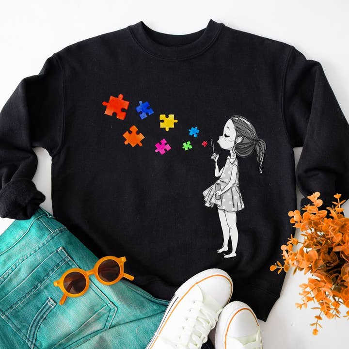 Vivtrek - Wholesale Graphic Sweatshirt - Unisex - Autism Sweatshirt, Autism Mom Shirts, Autism4