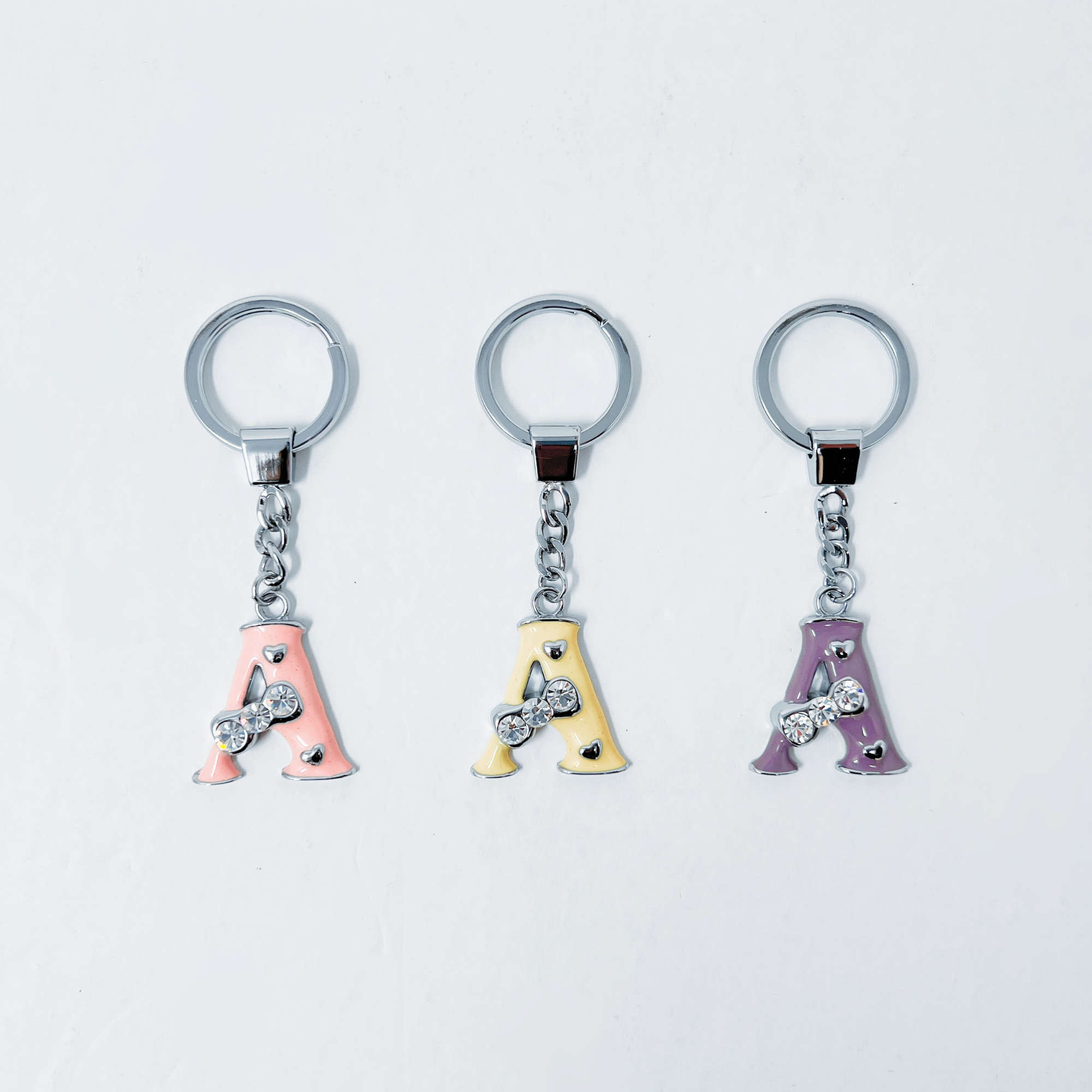 Rucci Professional - Wholesale Keychain – Women's - KC Keychain with A-B-C Initials10