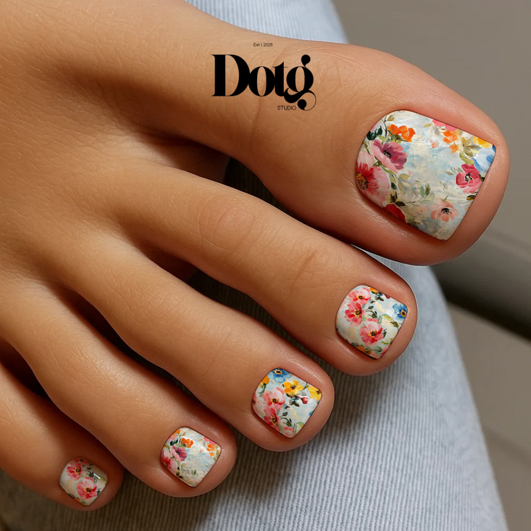 Design on The Go Studio – wholesale Nail art/decal – Blooming Garden Nail Wraps DIY Manicure & Pedicure Stickers1