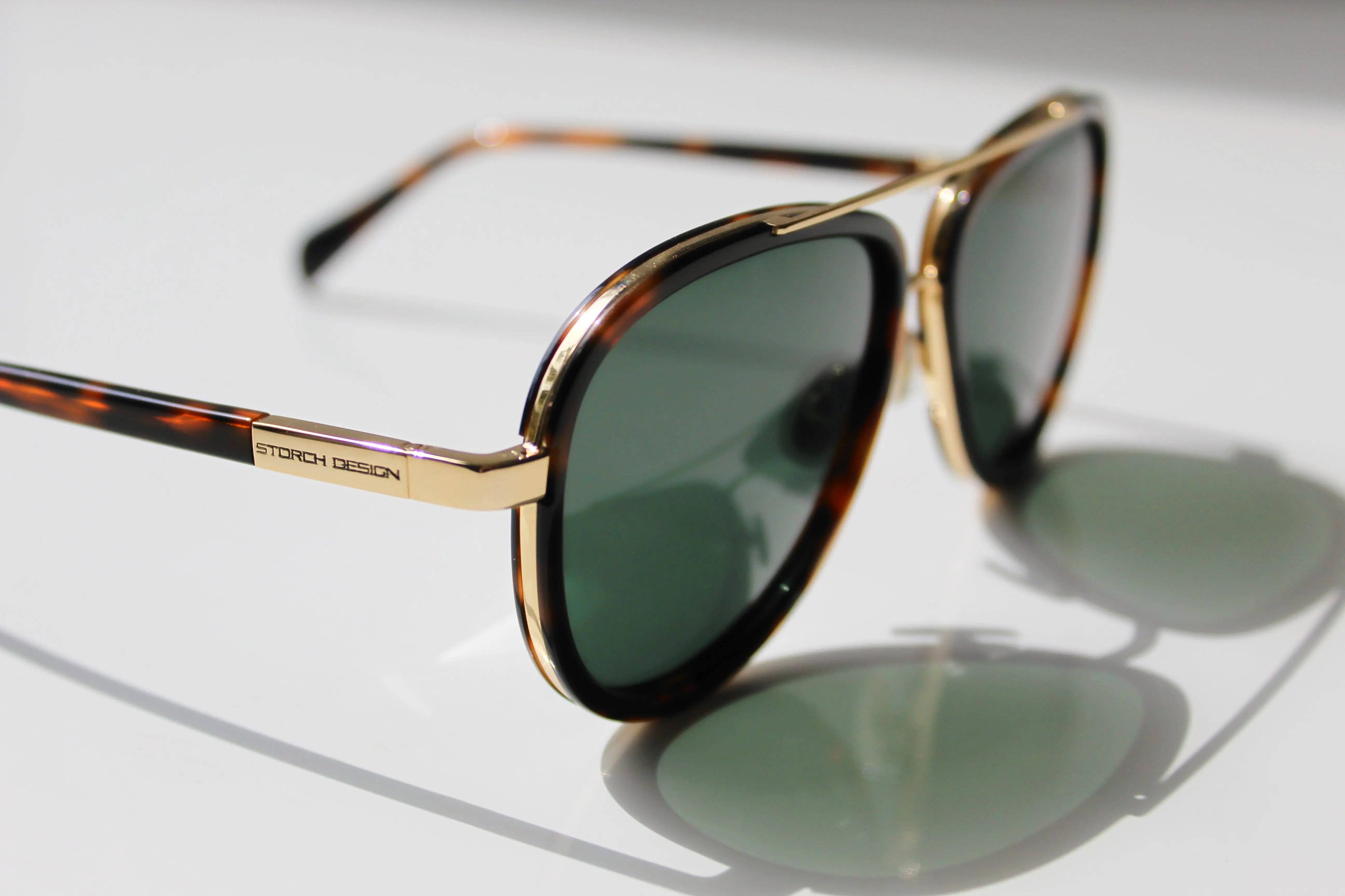 Saint Owen - Wholesale Sunglasses - Unisex - STORCH AVIATOR Tortoise | Gold2