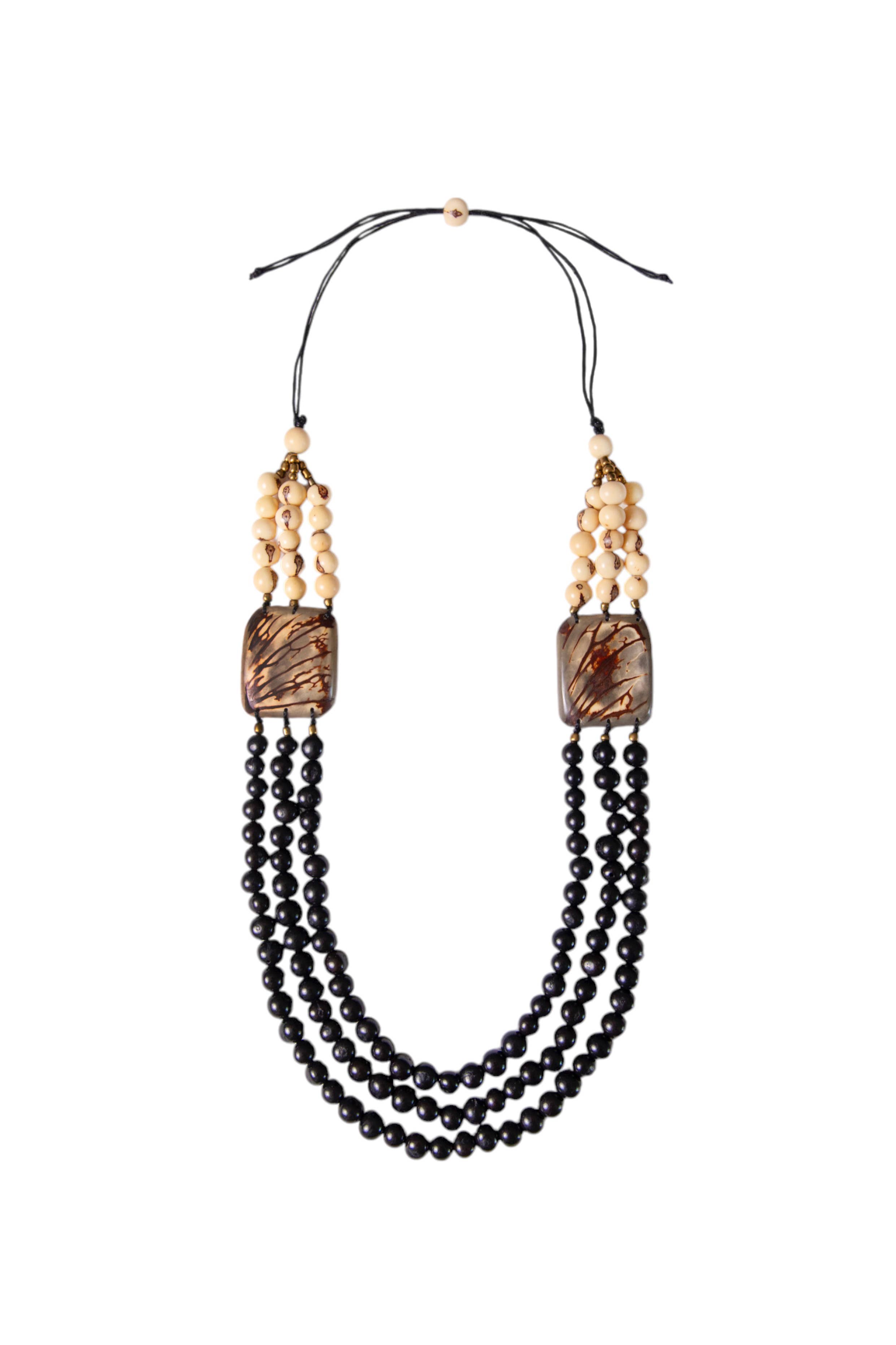 Organic Tagua Jewelry – wholesale Bib necklace – Parker Necklace7