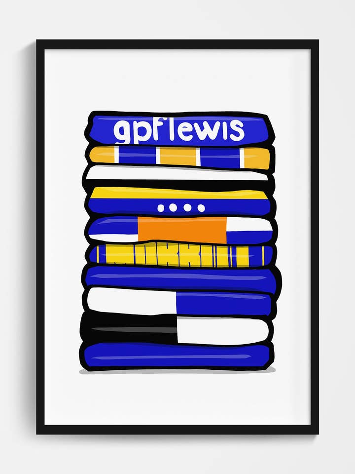 Wealdstone Shirt Stack Print for wholesale by Football Devotion