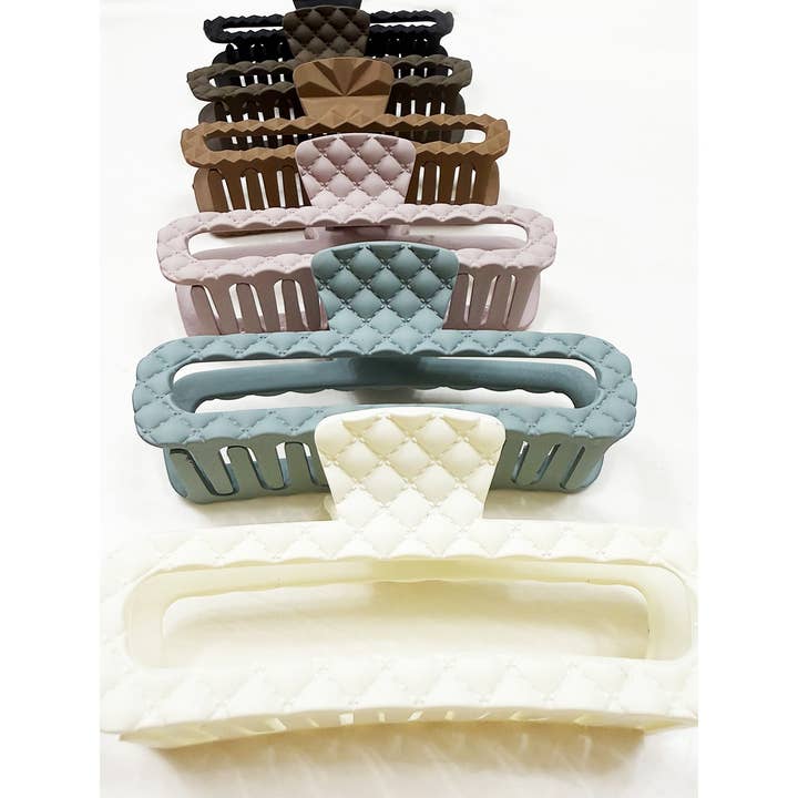 MÉLANGER LA COULEUR Pince à cheveux jumbo gaufrée en vente sur Faire7