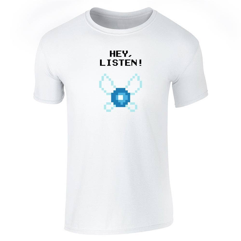 Pop Threads - Wholesale Screen Printed T-Shirt - Unisex - Hey Listen! Navi Video Gaming Gamer Funny Unisex Tee5