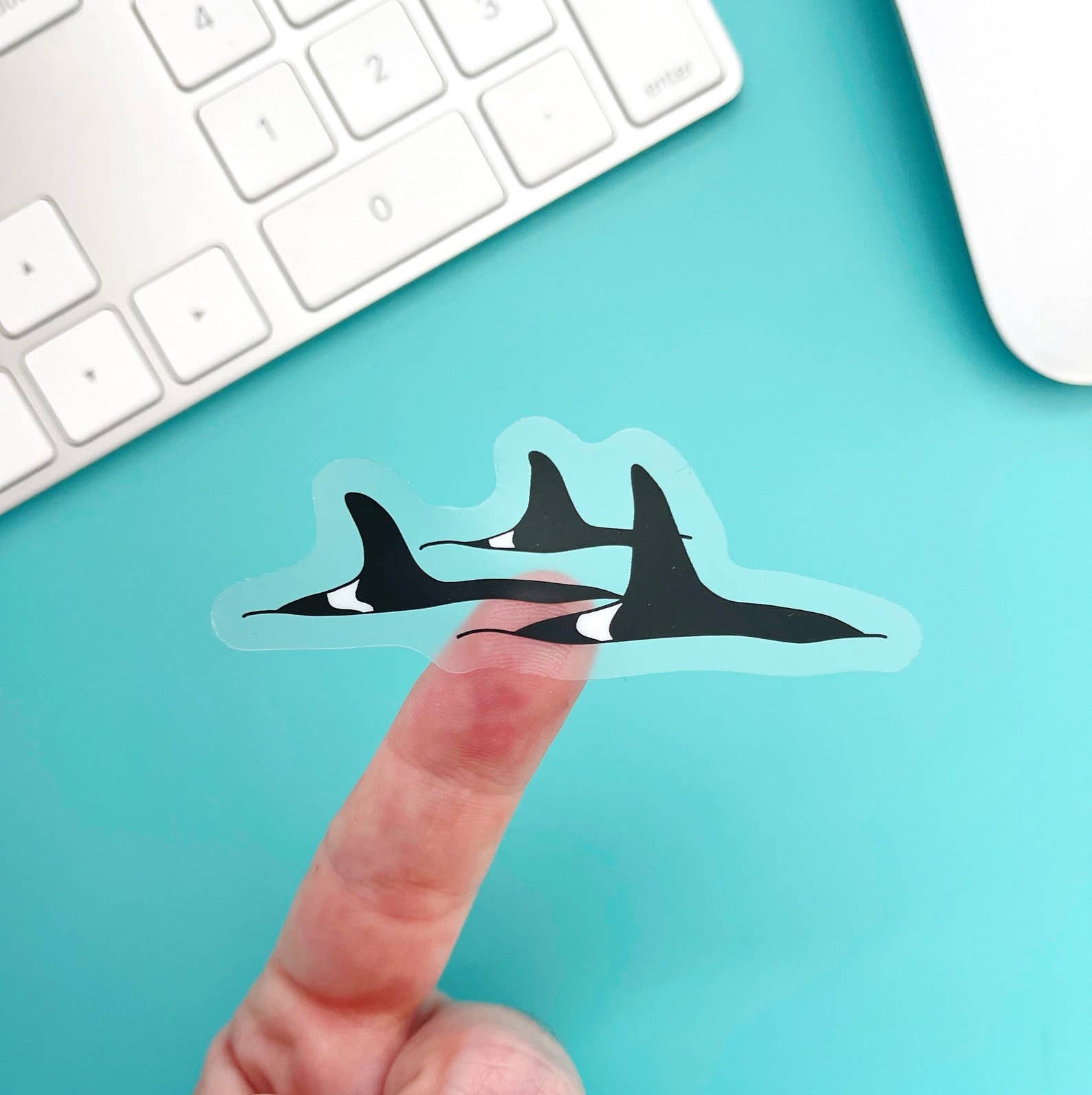 Sablewood Paper Company - Wholesale Sticker - Orca Pod (Sticker)1